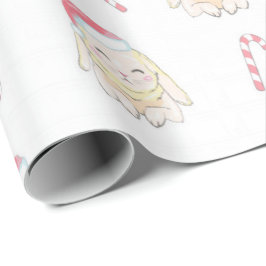 Papel De Regalo Patrón de conejo de navidades