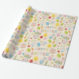 Papel De Regalo Patrón de cookies de Pascua