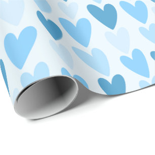Papel De Regalo Patrón de Corazón Dibujado a Mano Juguetón