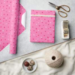 Papel De Regalo Patrón de corazones lindos para el día de San Vale