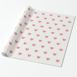Papel De Regalo Patrón de corazones rosados