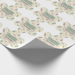 Papel De Regalo Patrón de crayón de agradecimiento a maestros past