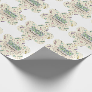 Papel De Regalo Patrón de crayón de agradecimiento a maestros past