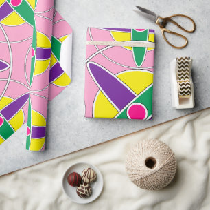 Papel De Regalo Patrón de cruz geométrica de reproducción