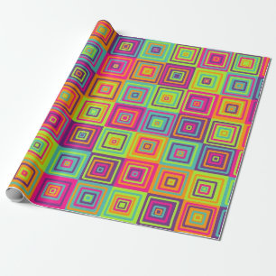 Papel De Regalo Patrón de cuadrados