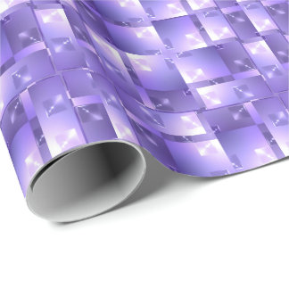 Papel De Regalo Patrón de cuadrados geométricos con joyas