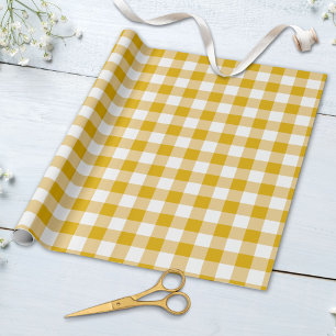 Papel De Regalo Patrón de Cuadro de Gingham Retro en Colores Paste
