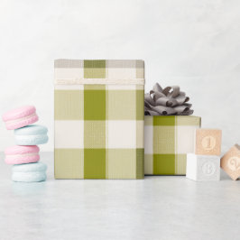 Papel De Regalo Patrón de Cuadro Escocés de Arena Naturaleza Beige