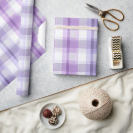 Papel De Regalo Patrón de Cuadros con Niebla de Cuadrícula Pastel 