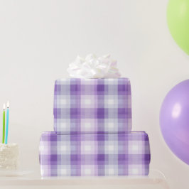 Papel De Regalo Patrón de Cuadros con Niebla de Cuadrícula Pastel 