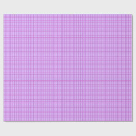 Papel De Regalo Patrón de cuadros de flores rosas y moradas
