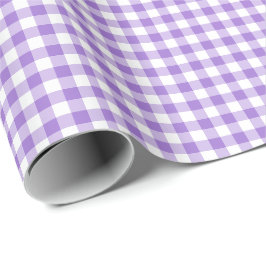 Papel De Regalo Patrón de Cuadros Gingham Violeta