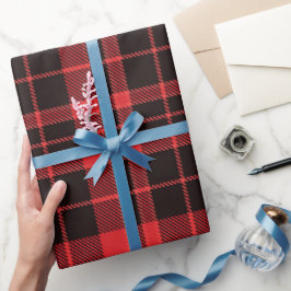 Papel De Regalo Patrón de Cuadros Navideños