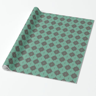 Papel De Regalo Patrón de Cuatrefoil de la Limpieza del Tesoro