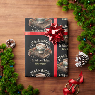 Papel De Regalo Patrón de Cuentos de Invierno de Cacao Caliente Ne