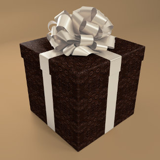 Papel De Regalo Patrón de cuero falso estilo floral barroco