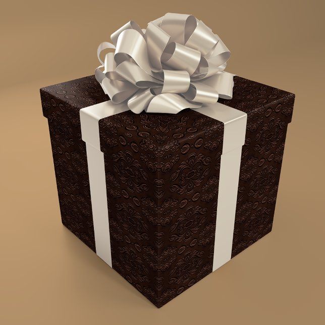 Papel De Regalo Patrón de cuero falso estilo floral barroco (Subido por el creador)