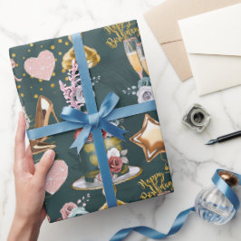 Papel De Regalo Patrón de Cumpleaños 