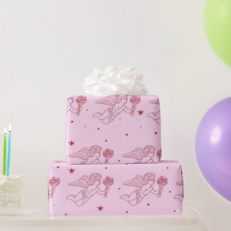 Papel De Regalo patrón de Cupido