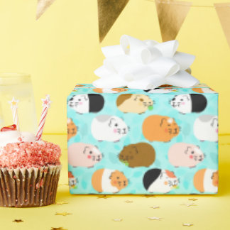 Papel De Regalo Patrón de Cuyes Lindos
