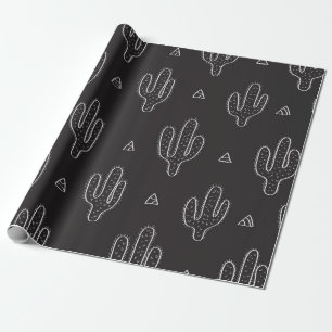 Papel De Regalo Patrón de dactus dibujado a mano sin inconveniente