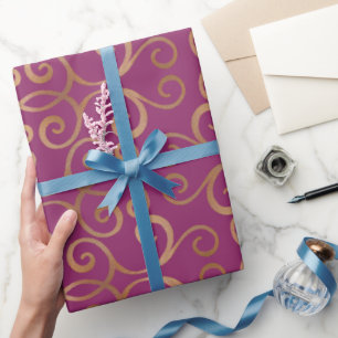 Papel De Regalo Patrón de Damasco de lujo