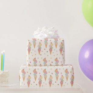 Papel De Regalo Patrón de Delicias Congeladas