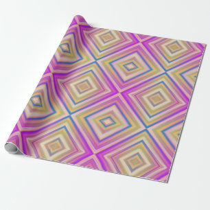 Papel De Regalo Patrón de Diamante Alternativo Morado Delish