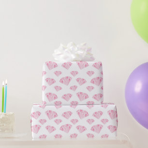 Papel De Regalo Patrón de diamantes rosados