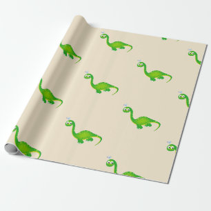 Papel De Regalo Patrón de dinosaurio prehistórico