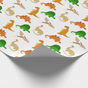 Papel De Regalo Patrón de dinosaurios curados