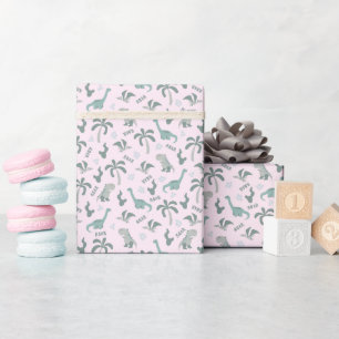 Papel De Regalo Patrón de dinosaurios lindos