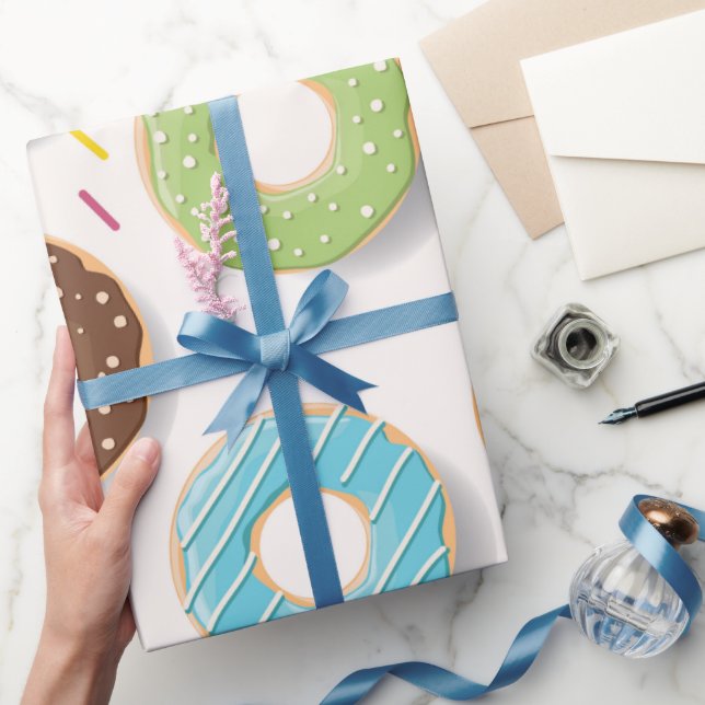 Papel De Regalo Patrón de Donas  (Regalar)