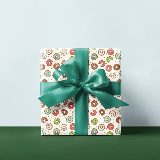 Papel De Regalo Patrón de donut | Crema de vainilla (Subido por el creador)