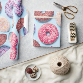 Papel De Regalo Patrón de Donuts con rociadores