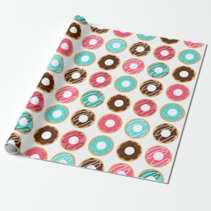 Papel De Regalo Patrón de donuts variados