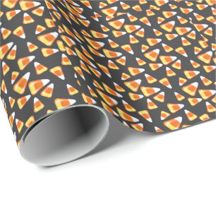Papel De Regalo Patrón de dulces de Halloween, dulces divertidos
