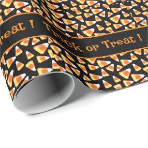 Papel De Regalo Patrón de dulces de Halloween, dulces divertidos