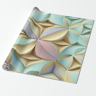 Papel De Regalo Patrón de efecto 3D de colores pasteles