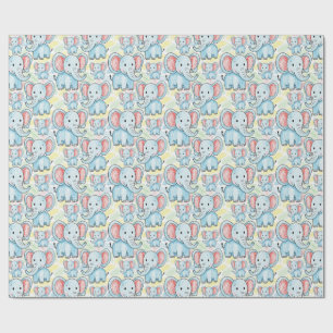 Papel De Regalo patrón de elefante