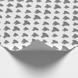 Papel De Regalo Patrón de elefante delantero y trasero animal afri