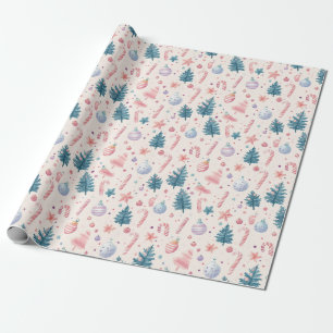 Papel De Regalo "Patrón de encanto de vacaciones de azufre"