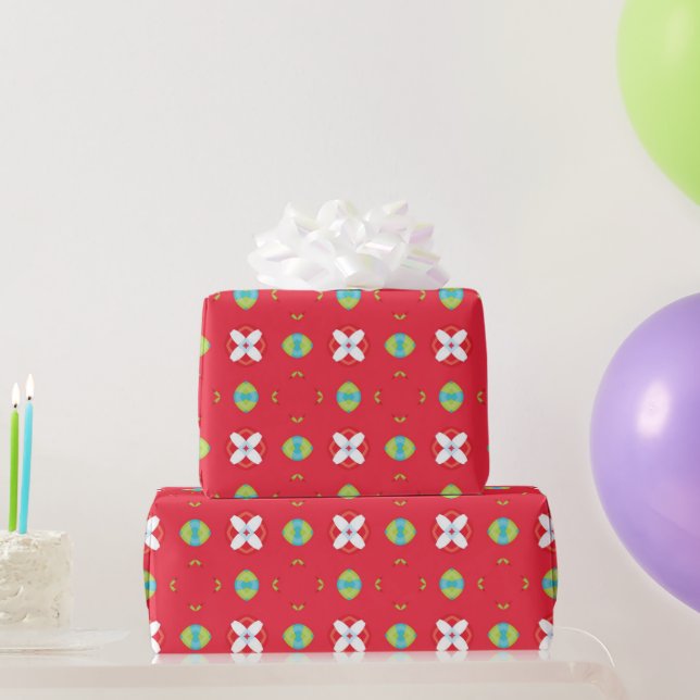 Papel De Regalo Patrón de encanto navideño 02 -  (Regalos de fiesta)