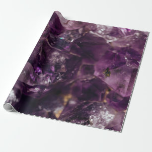 Papel De Regalo Patrón de energía de cuarzo de cristal púrpura