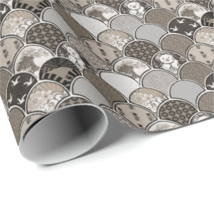 Papel De Regalo Patrón de escala de peces