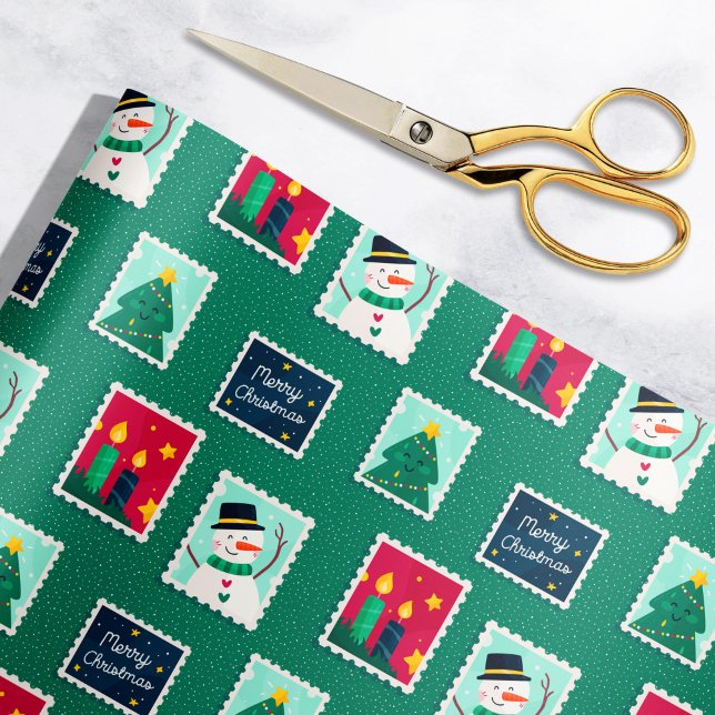 Papel De Regalo Patrón de estampillas de postales de ferry Mail Gr (Subido por el creador)