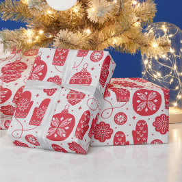 Papel De Regalo Patrón de estilo antiguo de los navidades