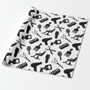 Papel De Regalo Patrón de estilo de pelo de moda