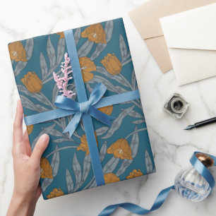 Papel De Regalo Patrón de estilo otoñal de William Morris