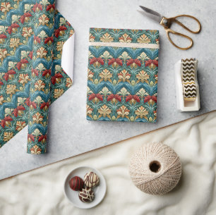 Papel De Regalo Patrón de estilo William Morris